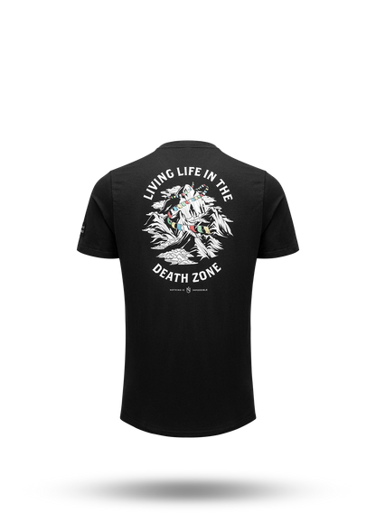 Living Life In The Death Zone Flag T-shirt