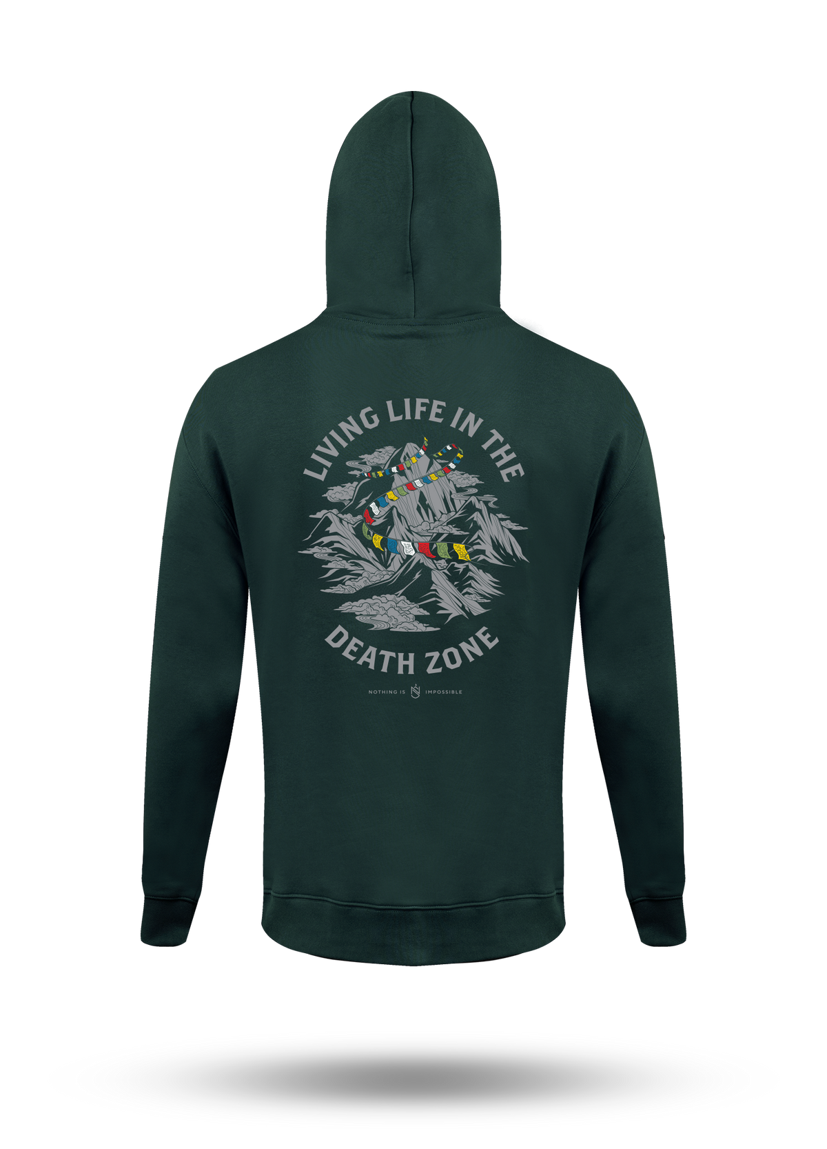 Living Life In The Death Zone Flag Hoodie